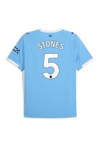 Manchester City John Stones #5 Jalkapallovaatteet Kotipaita 2025-26 Lyhythihainen